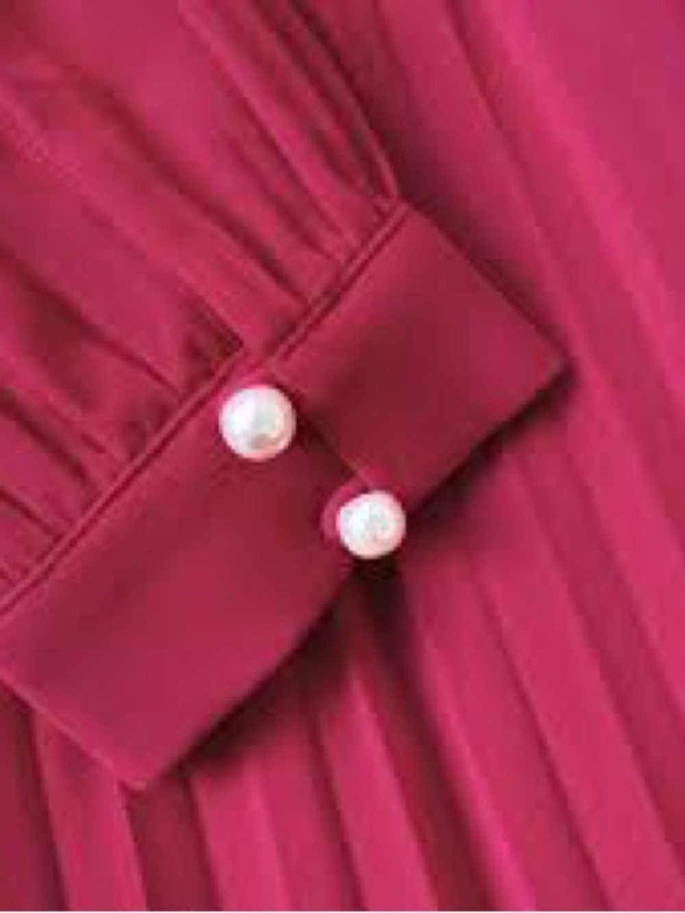 Self-Portrait Fuchsia Chiffon Midi Dress - Picture 3 of 7